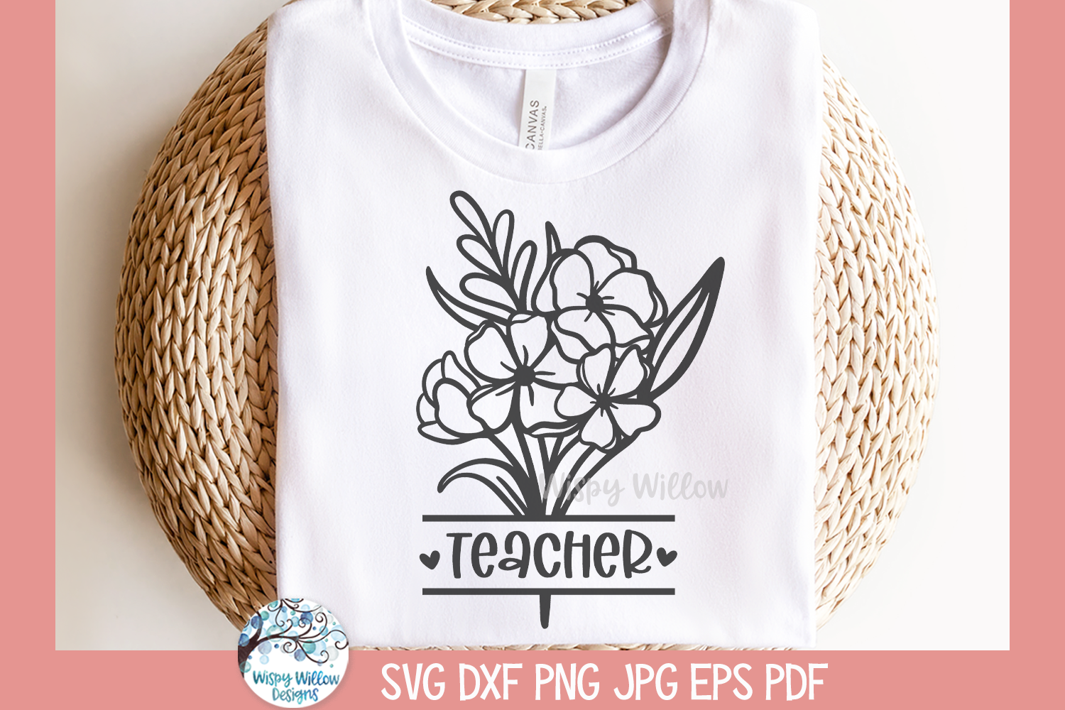 Teacher Flowers SVG | Best Teacher Illustration