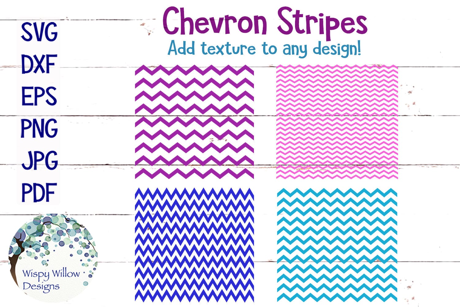 Chevron Stripes Pattern SVG Wispy Willow Designs Company
