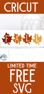Fall Leaf Sign SVG Wispy Willow Designs Company