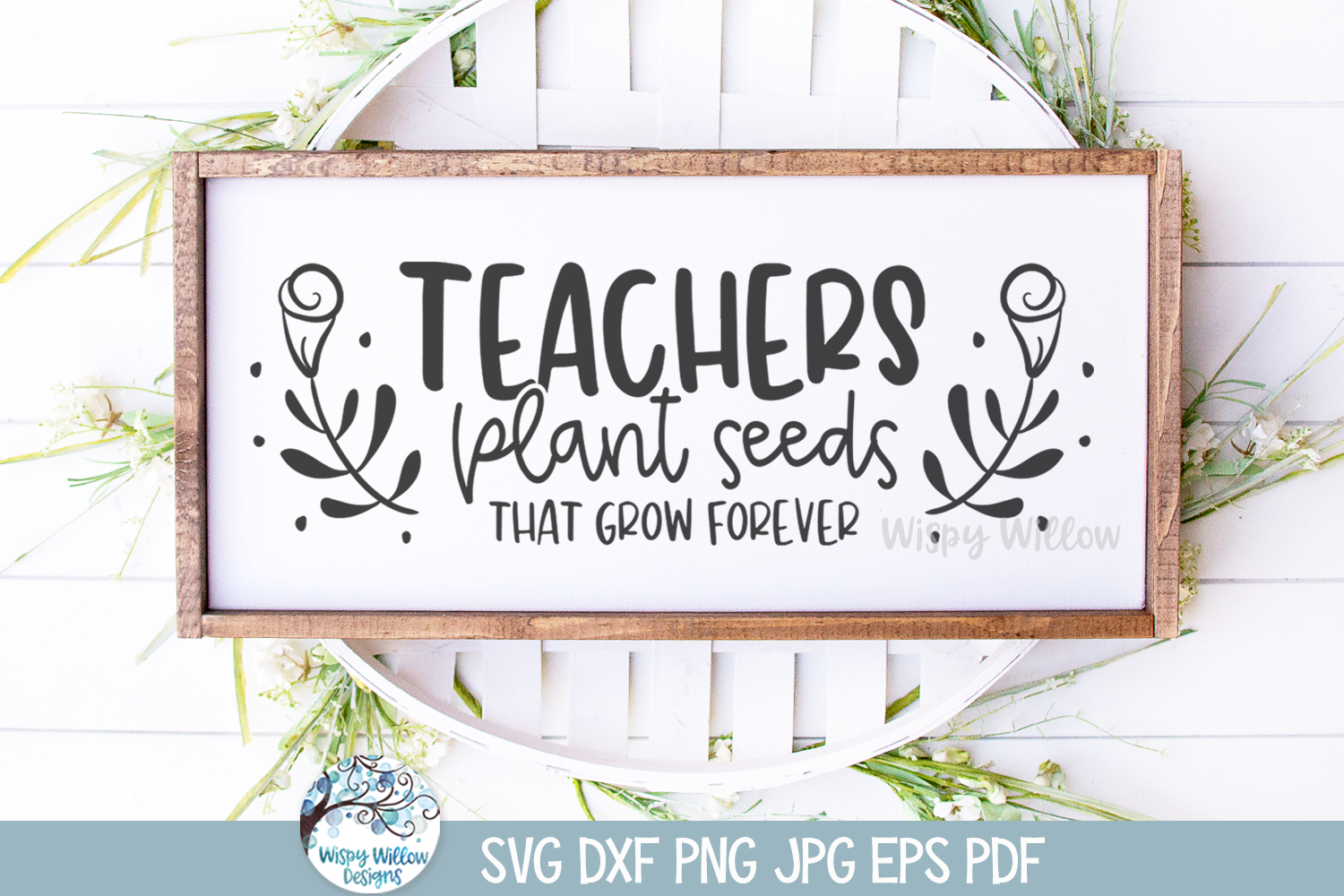Teachers Plant Seeds SVG | School Quote Sign