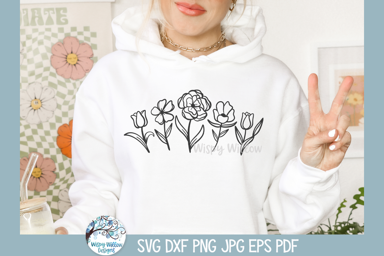 Flowers SVG | Floral Doodles ClipArt
