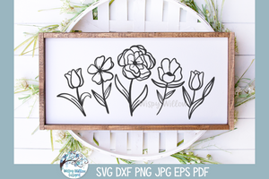 Flowers SVG | Floral Doodles ClipArt