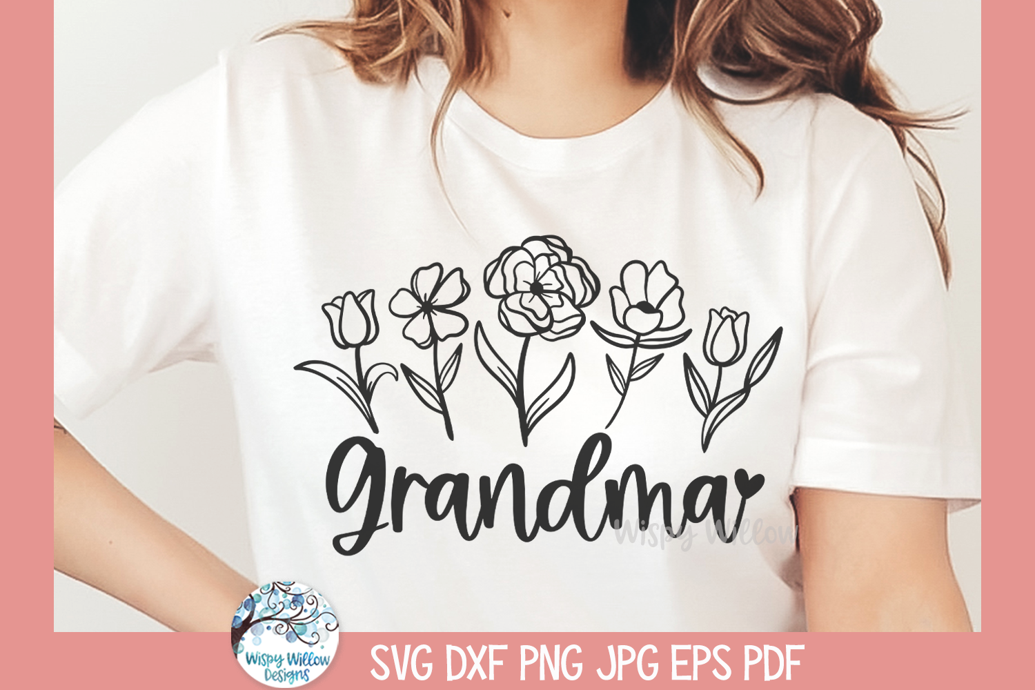 Grandma Flowers SVG | Wildflowers for Grandparent's Day Gift