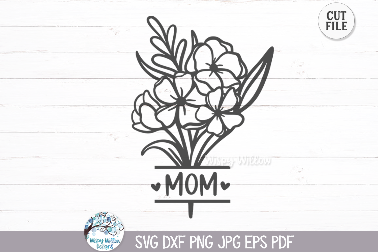 Mom Flowers SVG | Mother's Life Floral Illustration