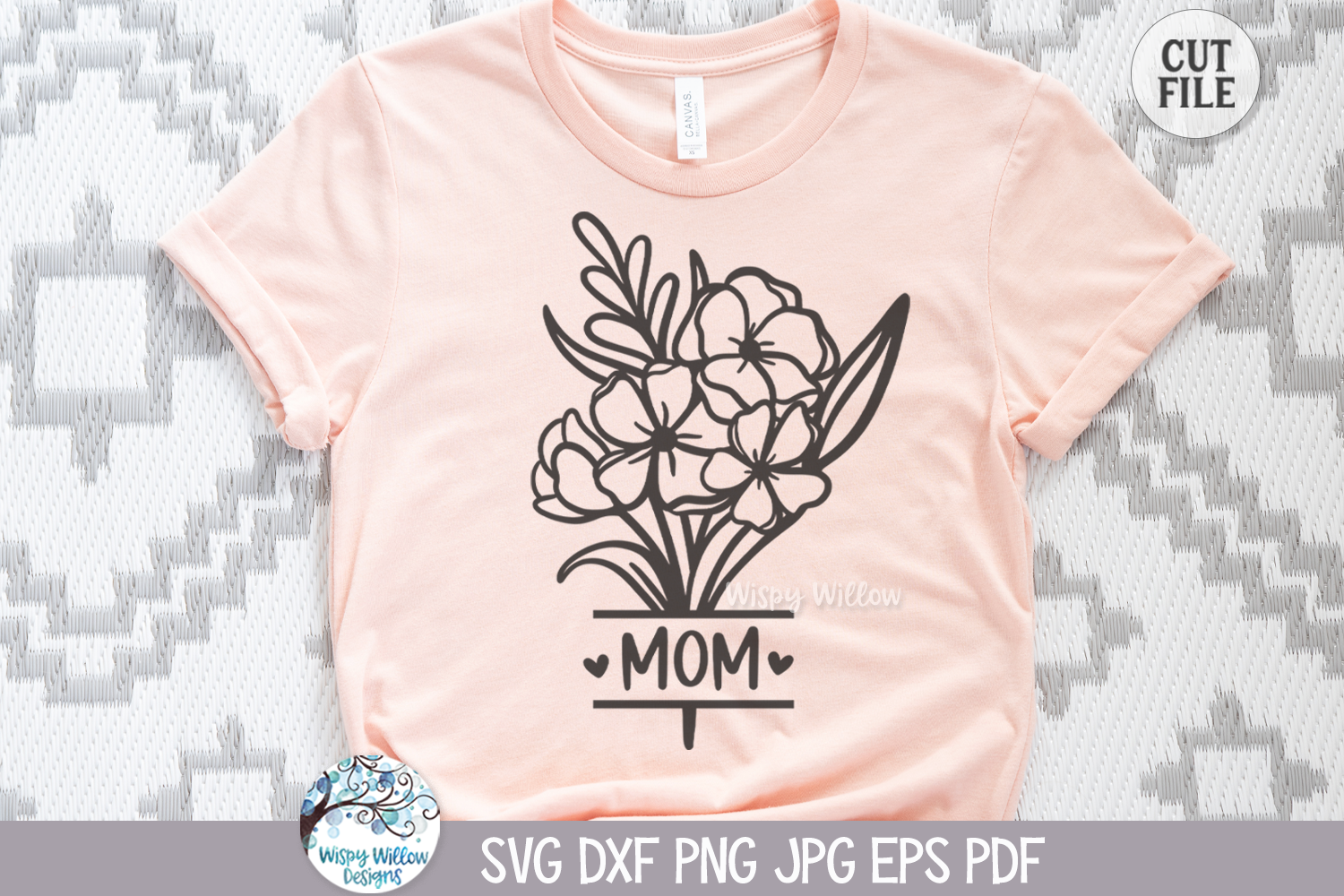 Mom Flowers SVG | Mother's Life Floral Illustration