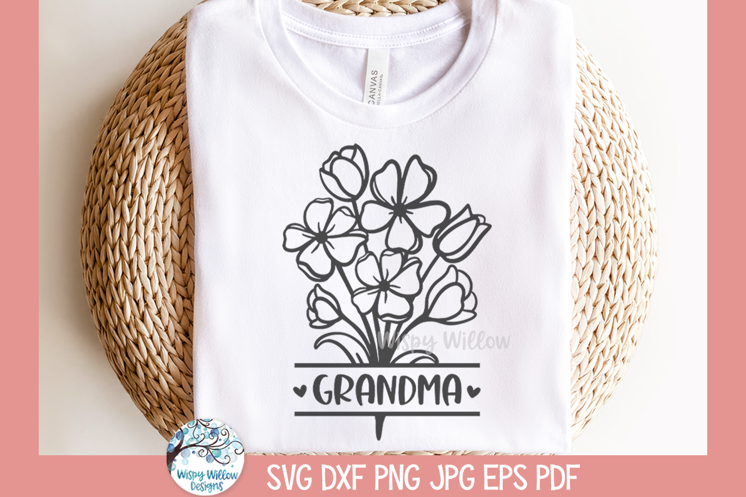 Grandma Flowers SVG | Gift For Grandparents Design