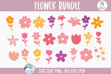 Flower Bundle SVG | Spring Wildflowers Design