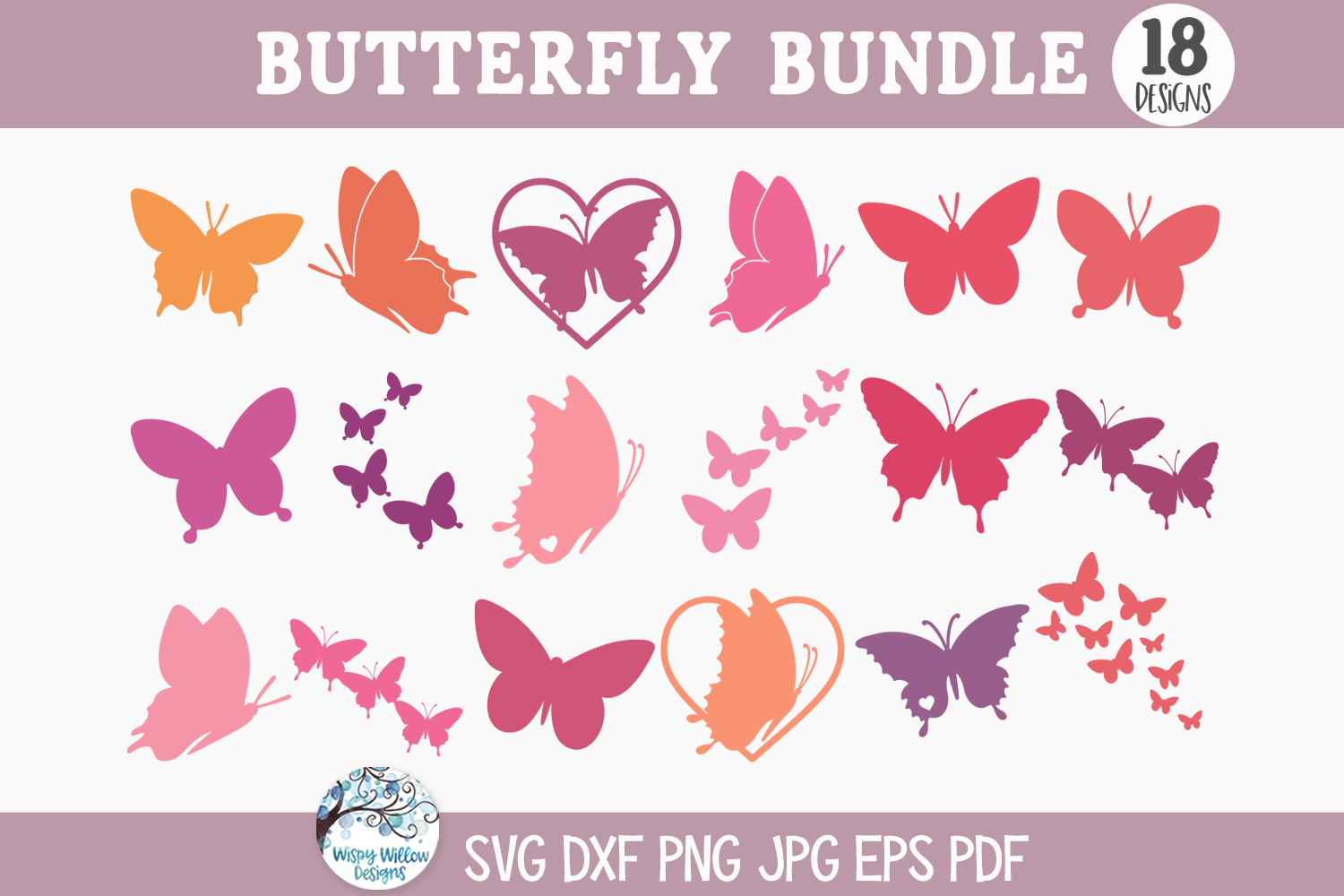 Butterfly Bundle SVG | Insect Wings Clipart Collection