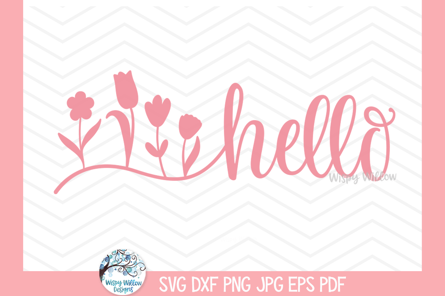 Hello Spring SVG | Floral Welcome Sign