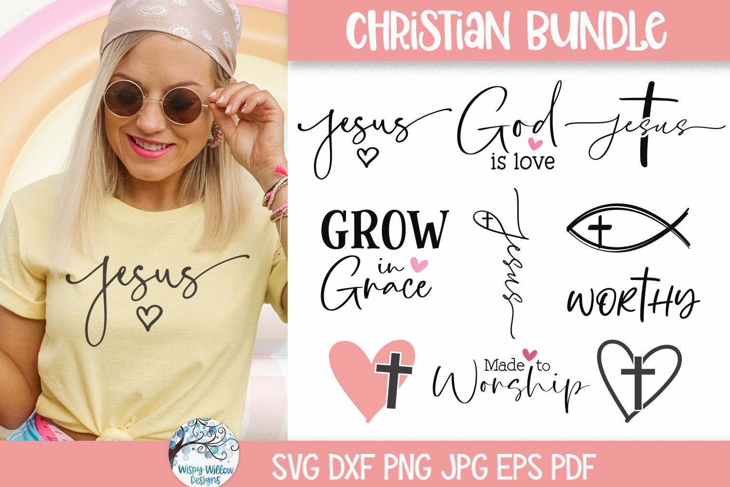 Christian Bundle SVG | Inspirational Christian Quotes Designs