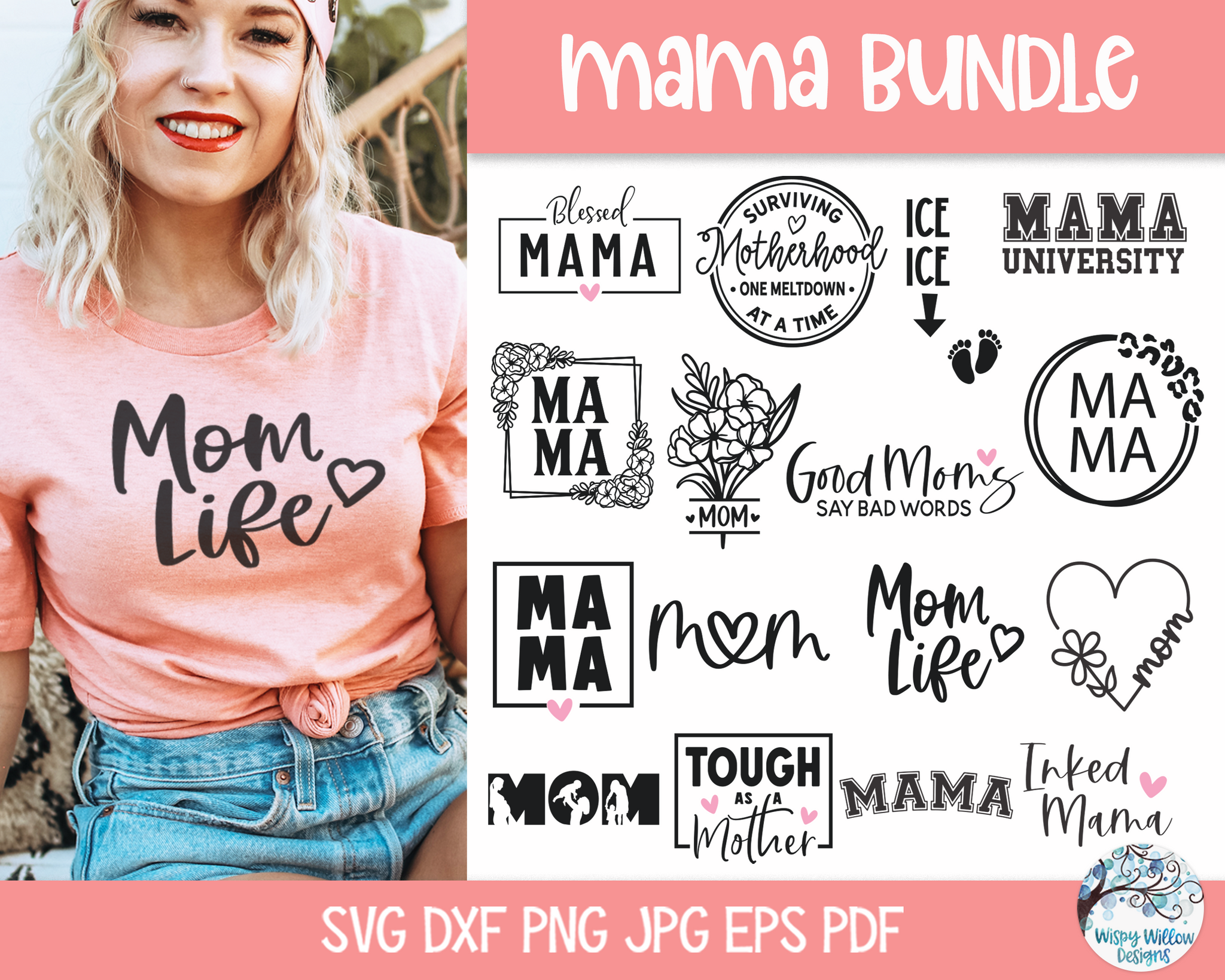 Mama Bundle SVG | Mom Sayings Clipart
