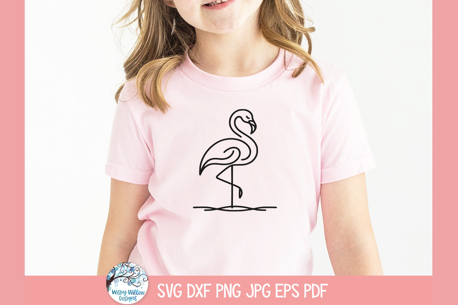 Flamingo SVG | Zoo Animal Illustration