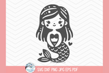 Mermaid SVG | Summer Vacation Clipart