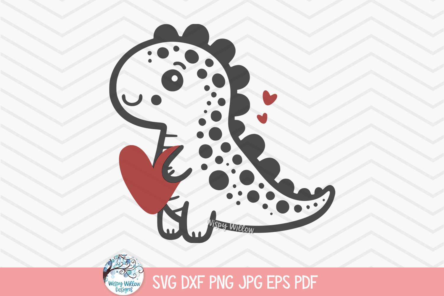 Dinosaur SVG | Valentine's Day Design