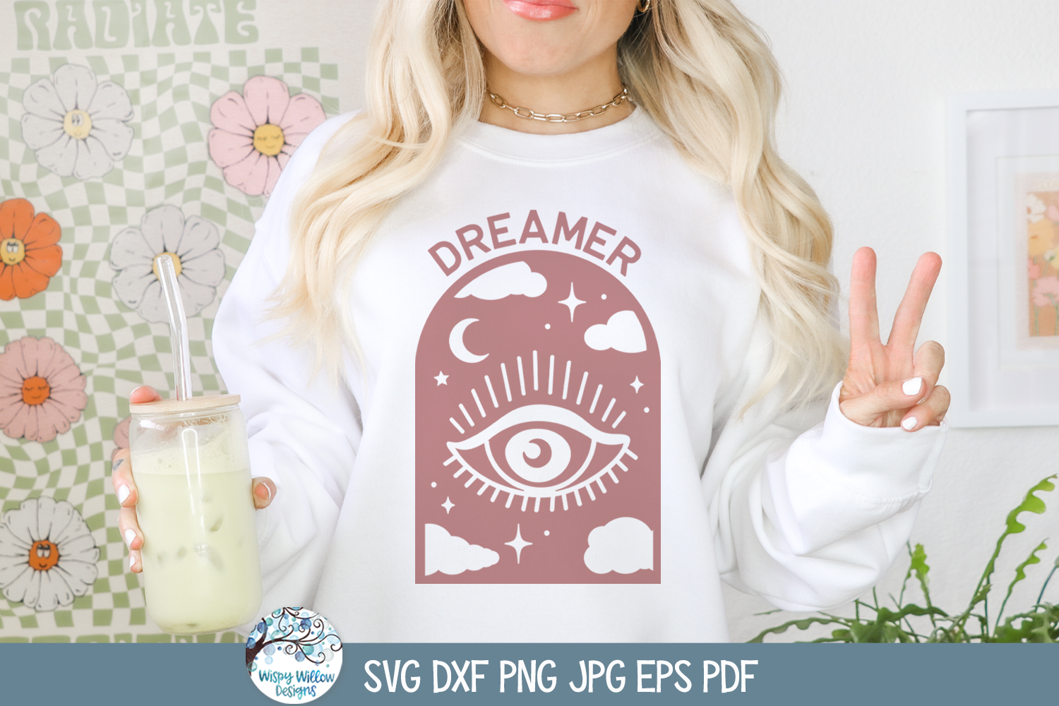 Dreamer SVG | Spiritual Eye Illustration
