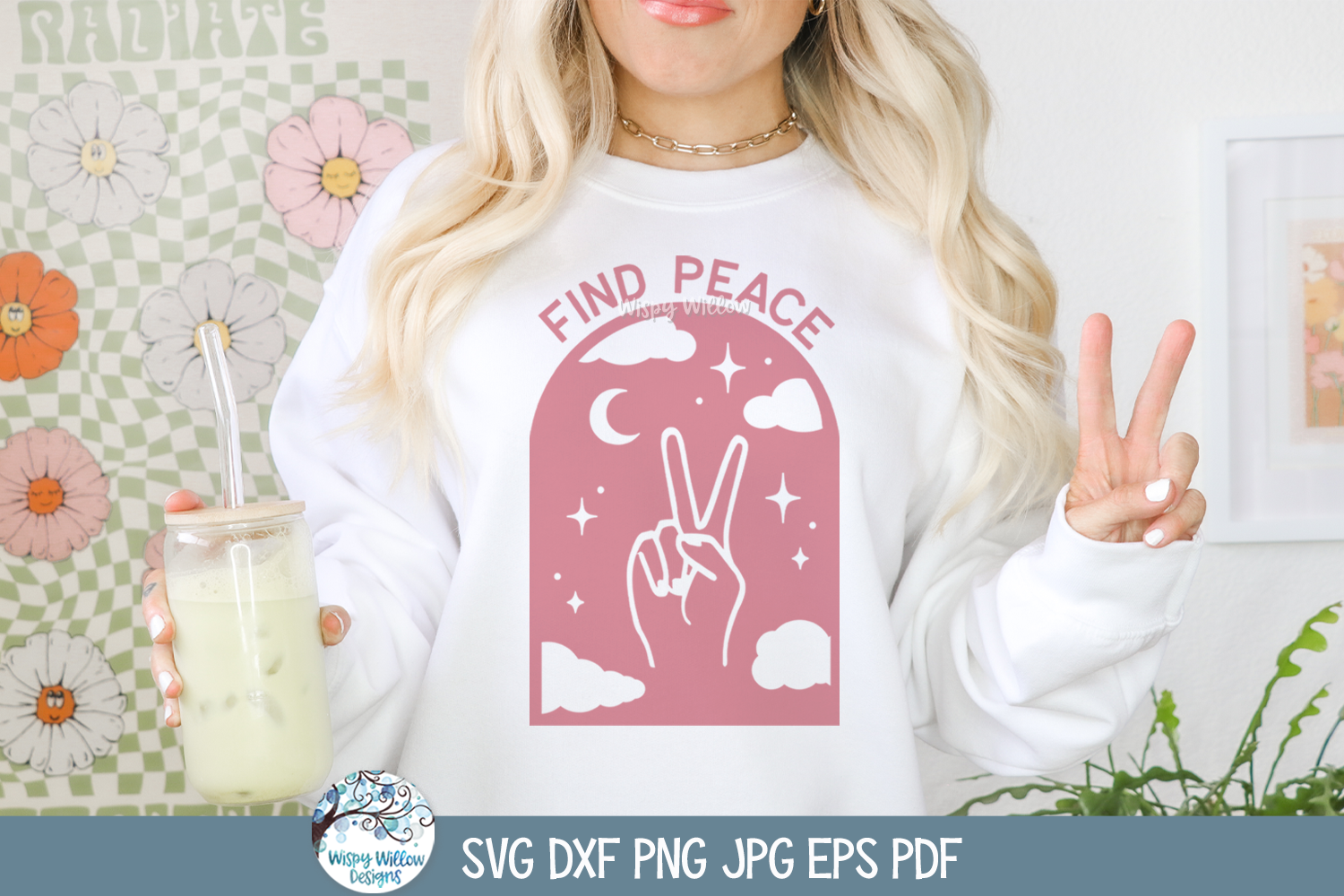 Find Peace SVG | Calming Hand Gesture Design