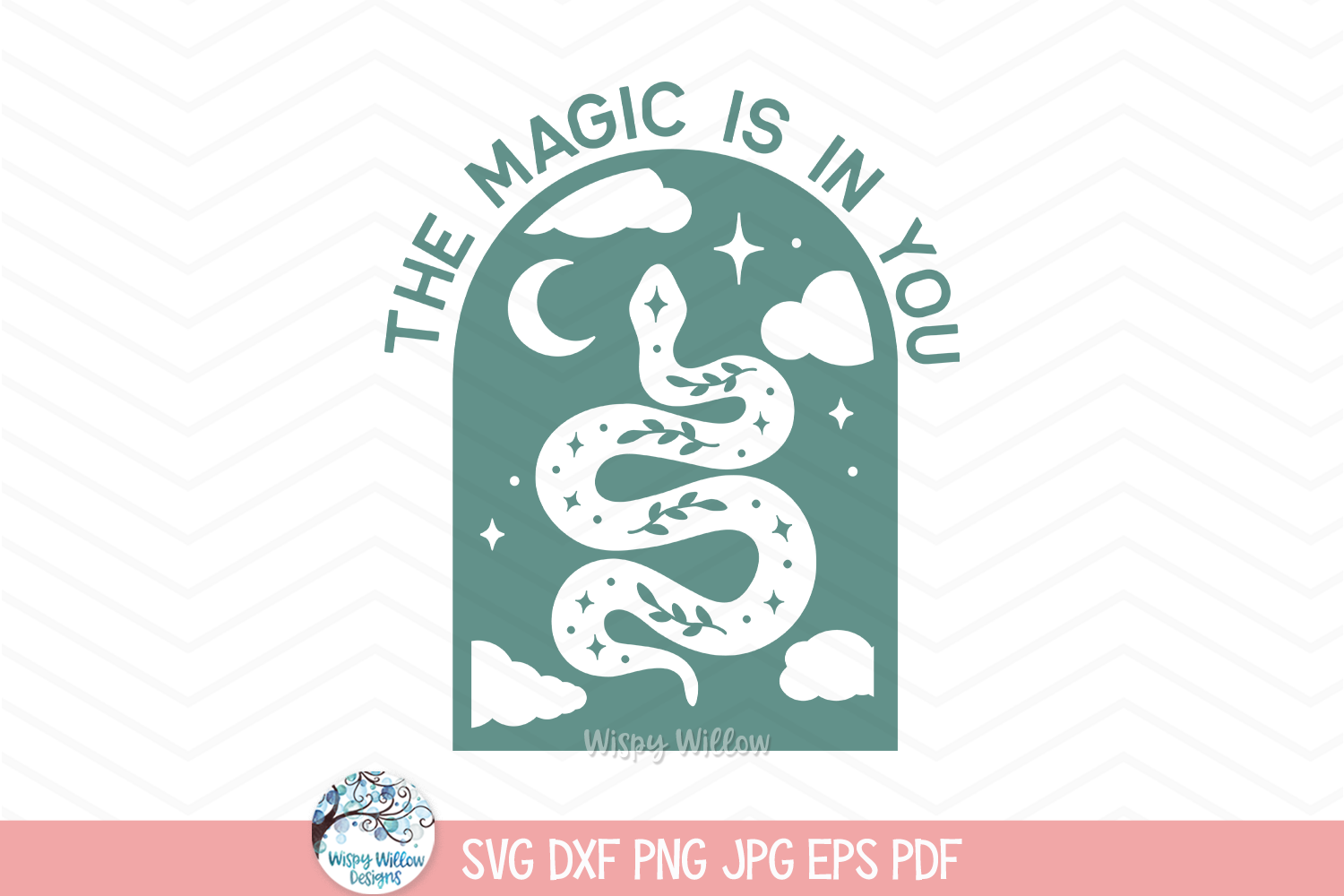 The Magic Is In You SVG | Serpent and Stars Graphic
