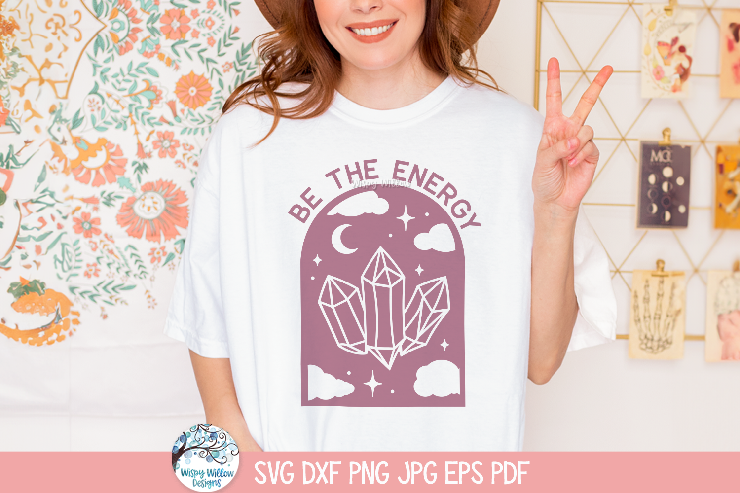 Be The Energy SVG | Inspirational Crystal Energy Design