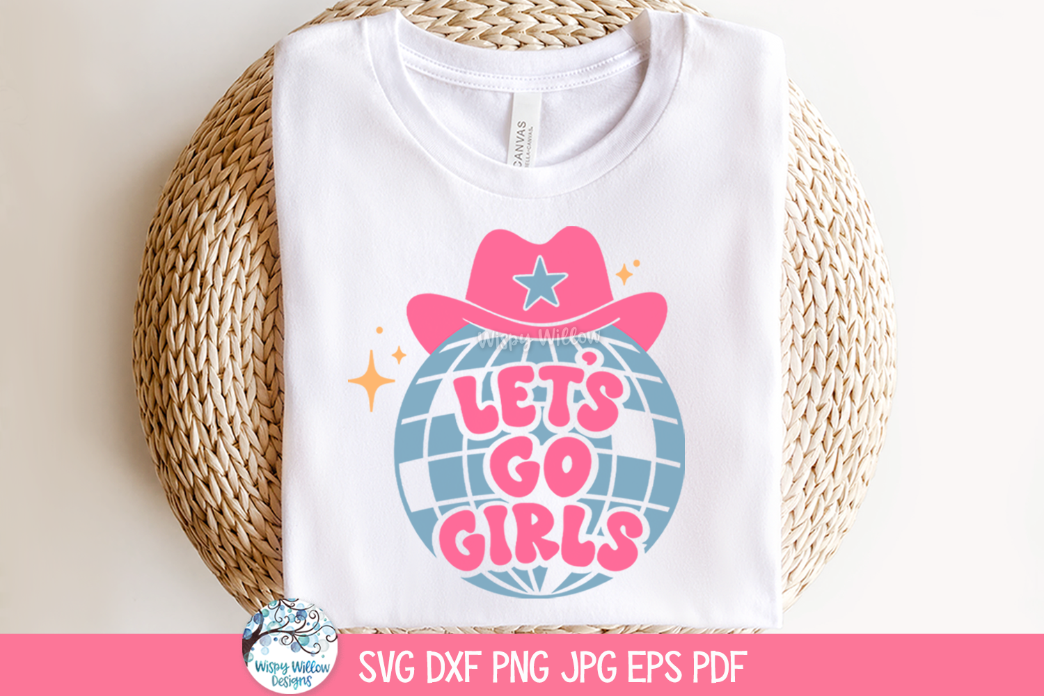 Let's Go Girls SVG | Bridal Shower Disco Ball Graphic