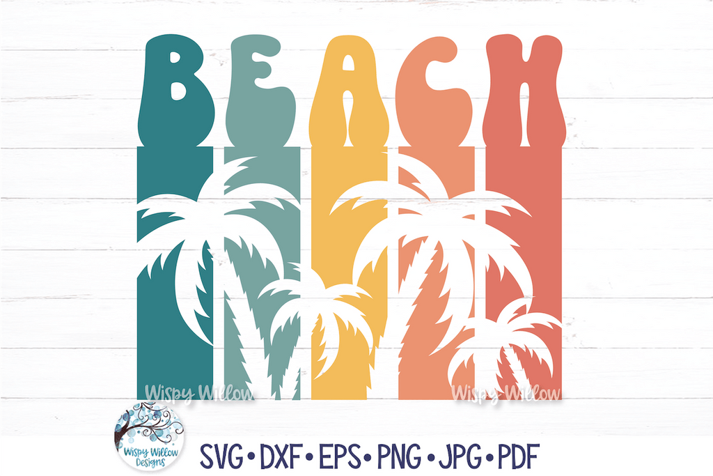 Beach Palm Trees SVG | Summer Wispy Willow Designs Company