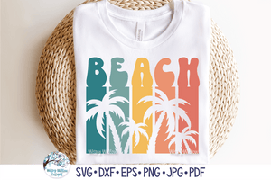Beach Palm Trees SVG | Summer Wispy Willow Designs Company