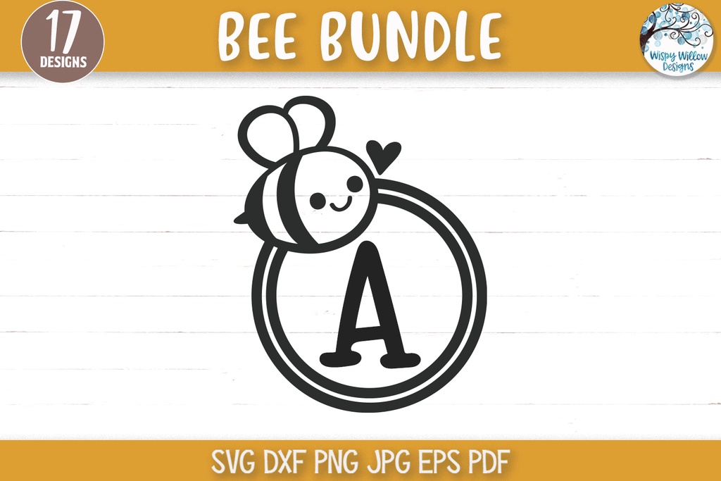 Bee SVG Bundle Wispy Willow Designs Company