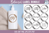 Botanical Label SVG Bundle | Soap, Lotion, Detergent Wispy Willow Designs Company