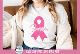 Breast Cancer Survivor Ribbon SVG Wispy Willow Designs Company
