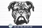 Bulldog Dog SVG Wispy Willow Designs Company