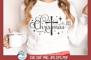 Christmas SVG with Jesus Cross Wispy Willow Designs Company