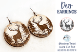 Deer Earring File for Glowforge or Laser Cutter Wispy Willow Designs Company