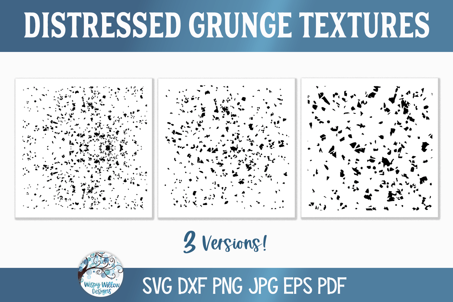 Distressed Grunge Texture SVG Bundle Wispy Willow Designs Company