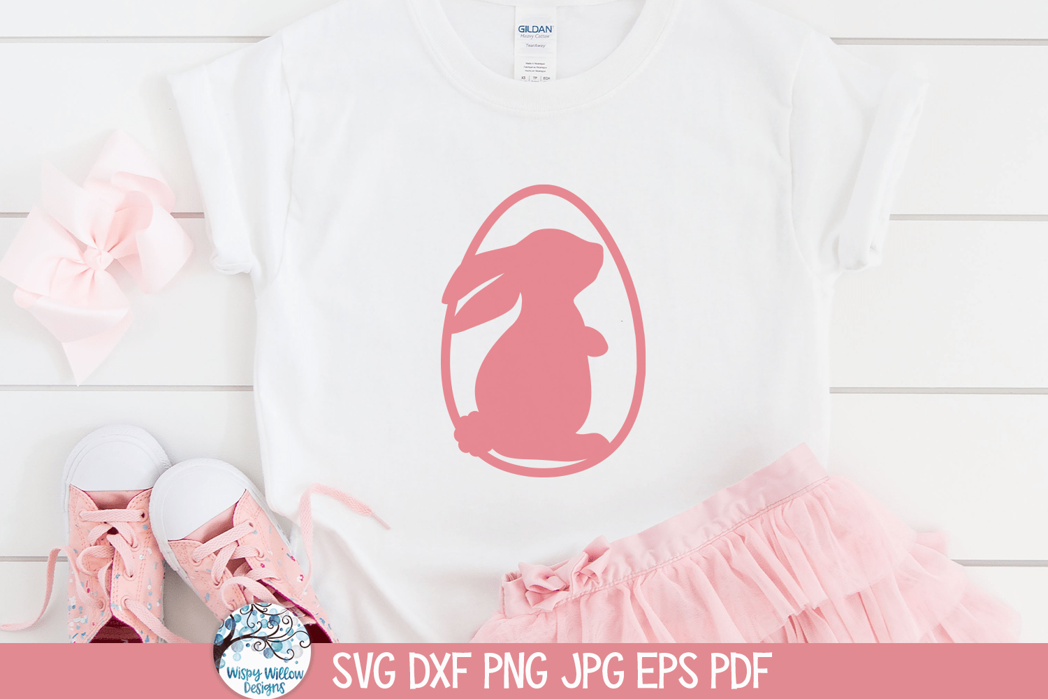 Easter Bunnies in Easter Eggs SVG Bundle Wispy Willow Designs Company
