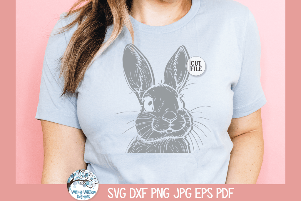 Easter Bunny Rabbit SVG Wispy Willow Designs Company