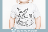 Easter Bunny SVG | Rabbit with Easter Eggs Wispy Willow Designs Company