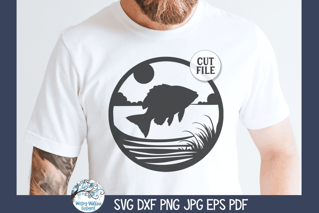 Fish SVG | Lake Round Sign – Wispy Willow Designs