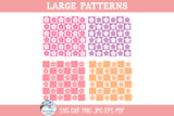 Floral Checkerboard SVG Bundle | Spring Flower Patterns Wispy Willow Designs Company
