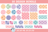 Floral Checkerboard SVG Bundle | Spring Flower Patterns Wispy Willow Designs Company
