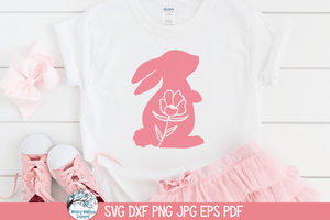 Floral Easter Bunny SVG Bundle | Spring Rabbit Silhouettes Wispy Willow Designs Company