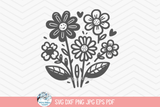 Flowers SVG | Chic Floral Shirt for Spring Wispy Willow Designs Company