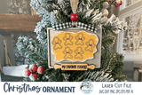 Gingerbread Family Christmas Ornament for Glowforge or Laser Cutter Wispy Willow Designs Company