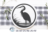 Great Blue Heron SVG | Crane Silhouette Wispy Willow Designs Company