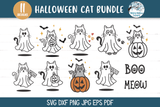 Halloween Cat SVG Bundle | Ghost Pet Animals Wispy Willow Designs Company