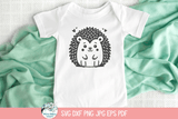 Hedgehog SVG | Cartoon Animal Art Wispy Willow Designs Company