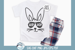 Hip Hop Easter Bunny with Sunglasses SVG Wispy Willow Designs Company