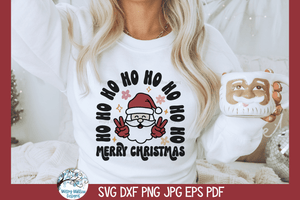 Ho Ho Ho Merry Christmas SVG | Christmas Design SVG Wispy Willow Designs Company