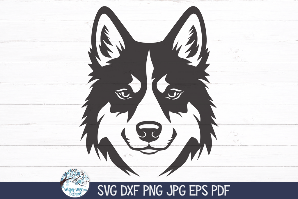 Husky Dog SVG Wispy Willow Designs Company