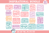Inspirational SVG Bundle | Motivational Designs Collection Wispy Willow Designs Company