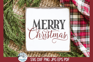 Merry Christmas SVG | Christmas Design SVG Wispy Willow Designs Company