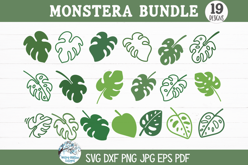 Monstera Bundle SVG